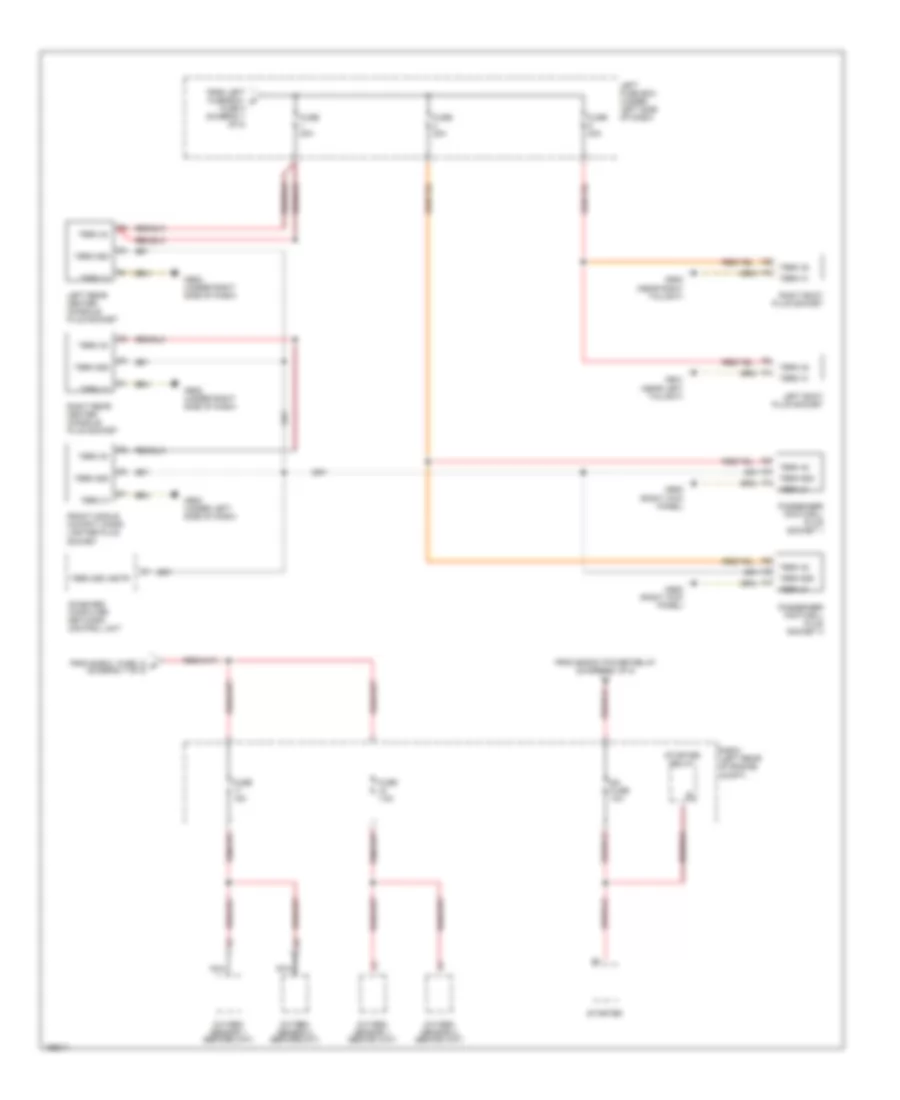 Power Distribution Wiring Diagram (8 of 8) for Porsche Cayenne Turbo 2004