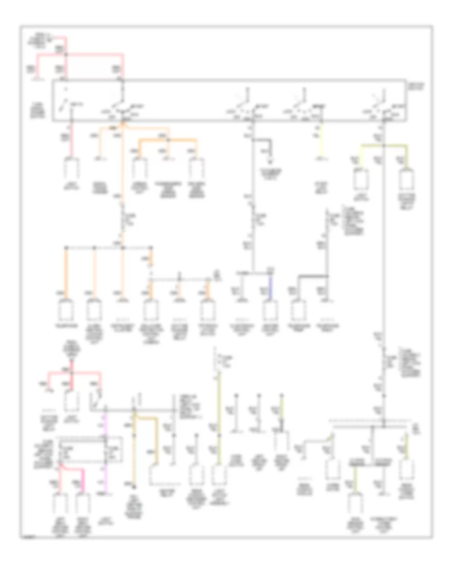 Power Distribution Wiring Diagram Early Production 3 of 3 for Porsche 911 Carrera 2005