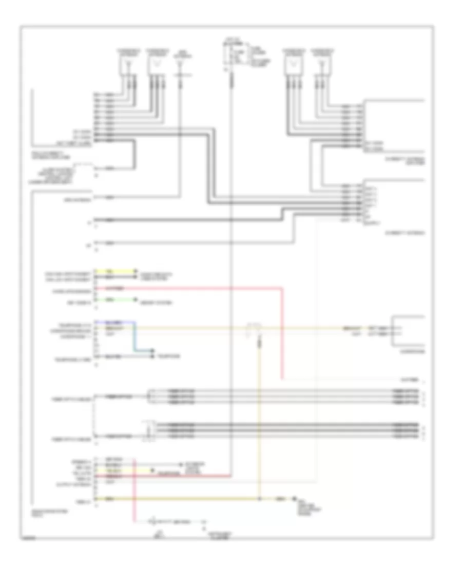 Radio Wiring Diagram, with Navigation, with Harman, Early Production (1 of 2) for Porsche 911 Carrera 2005