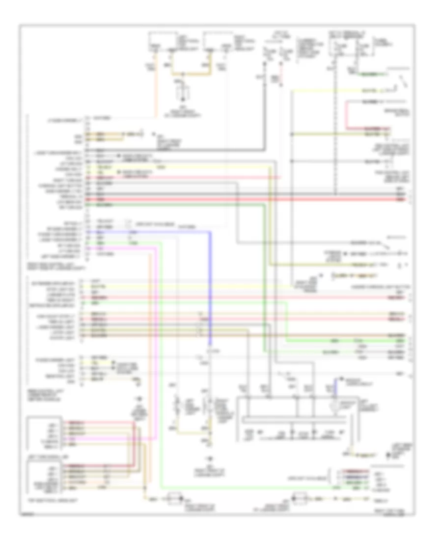 Exterior Lamps Wiring Diagram (1 of 2) for Porsche 911 Turbo 2011