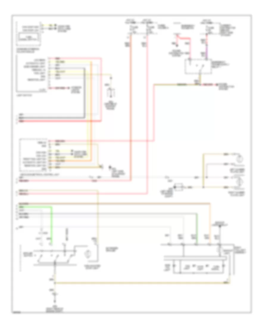 Exterior Lamps Wiring Diagram (2 of 2) for Porsche 911 Turbo 2011