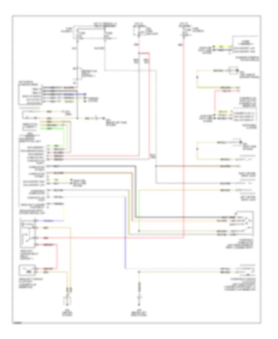 Электросхема передних стеклоочистителей дворников и омывателя лобового стекла, С Датчик дождя для Porsche Boxster 2011
