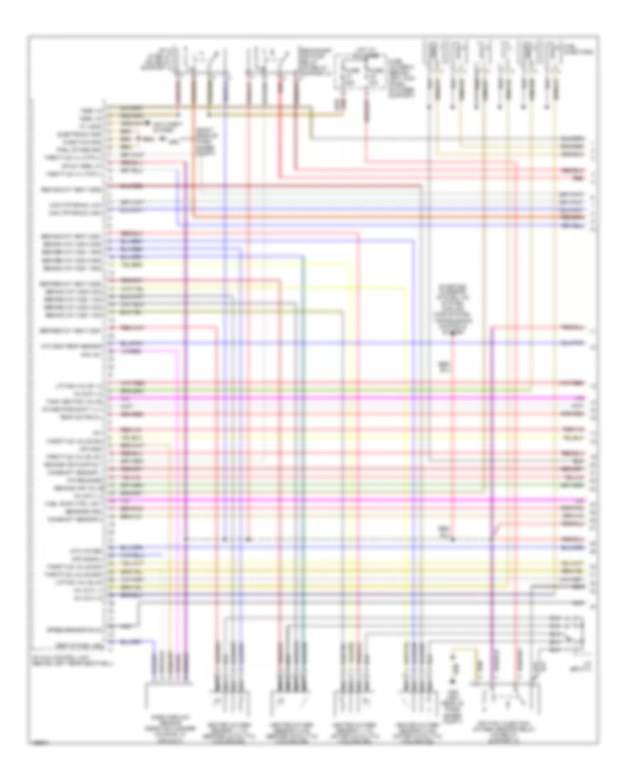3.8L, Engine Performance Wiring Diagram, Early Production (1 of 3) for Porsche 911 GT3 2005