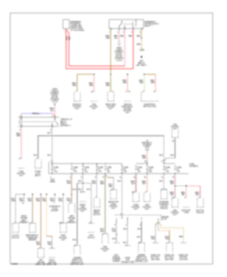 Power Distribution Wiring Diagram 3 of 5 for Porsche Boxster Spyder 2011