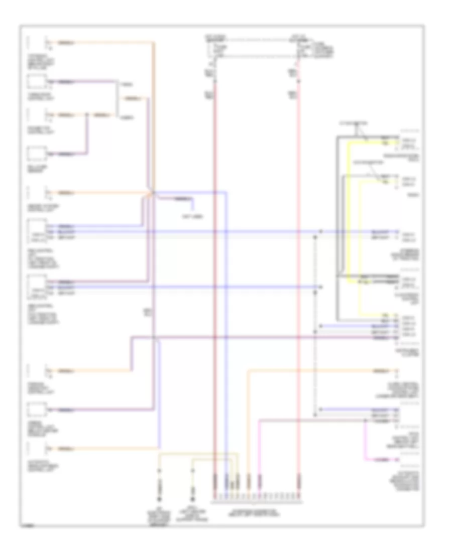 Computer Data Lines Wiring Diagram, Early Production for Porsche 911 Turbo S 2005
