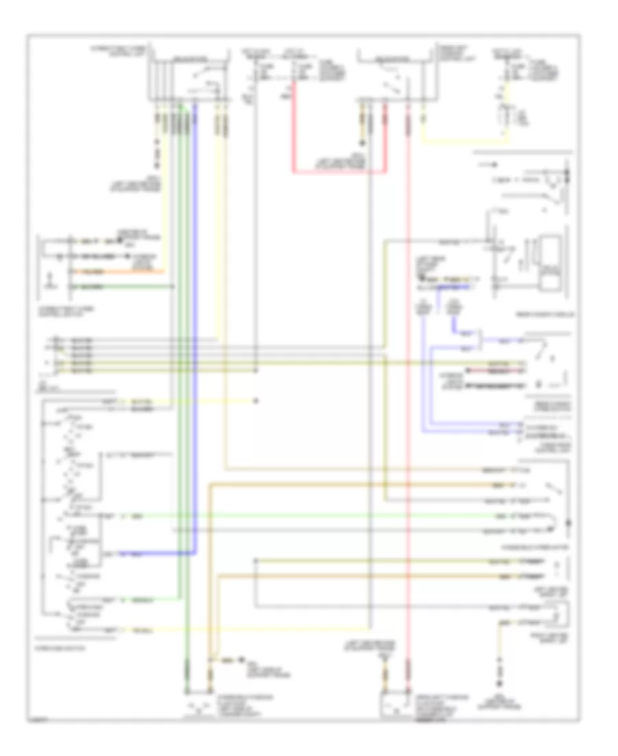 WiperWasher Wiring Diagram, without Rain Sensor, Early Production for Porsche 911 Turbo S 2005