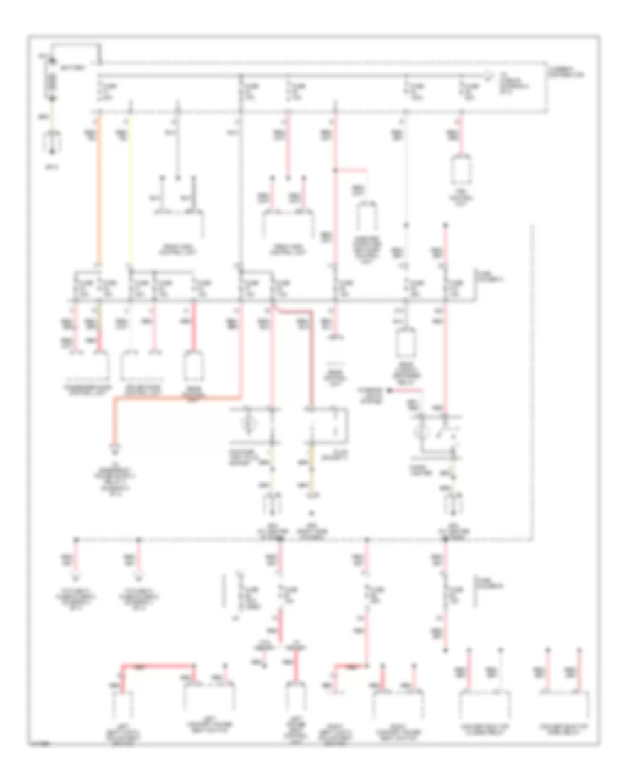 Power Distribution Wiring Diagram 1 of 4 for Porsche Boxster 2005