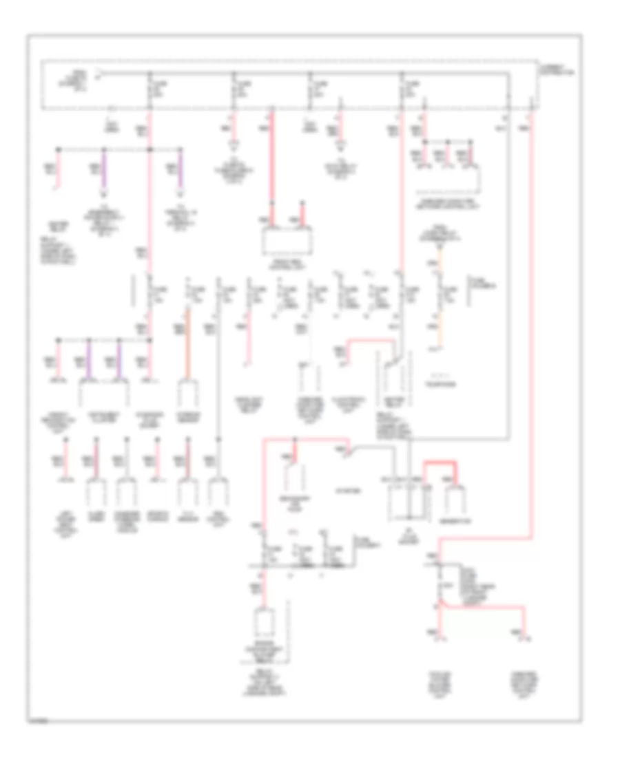 Power Distribution Wiring Diagram (2 of 4) for Porsche Boxster 2005