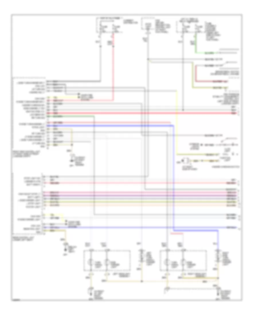 Exterior Lamps Wiring Diagram (1 of 2) for Porsche Boxster S 2005