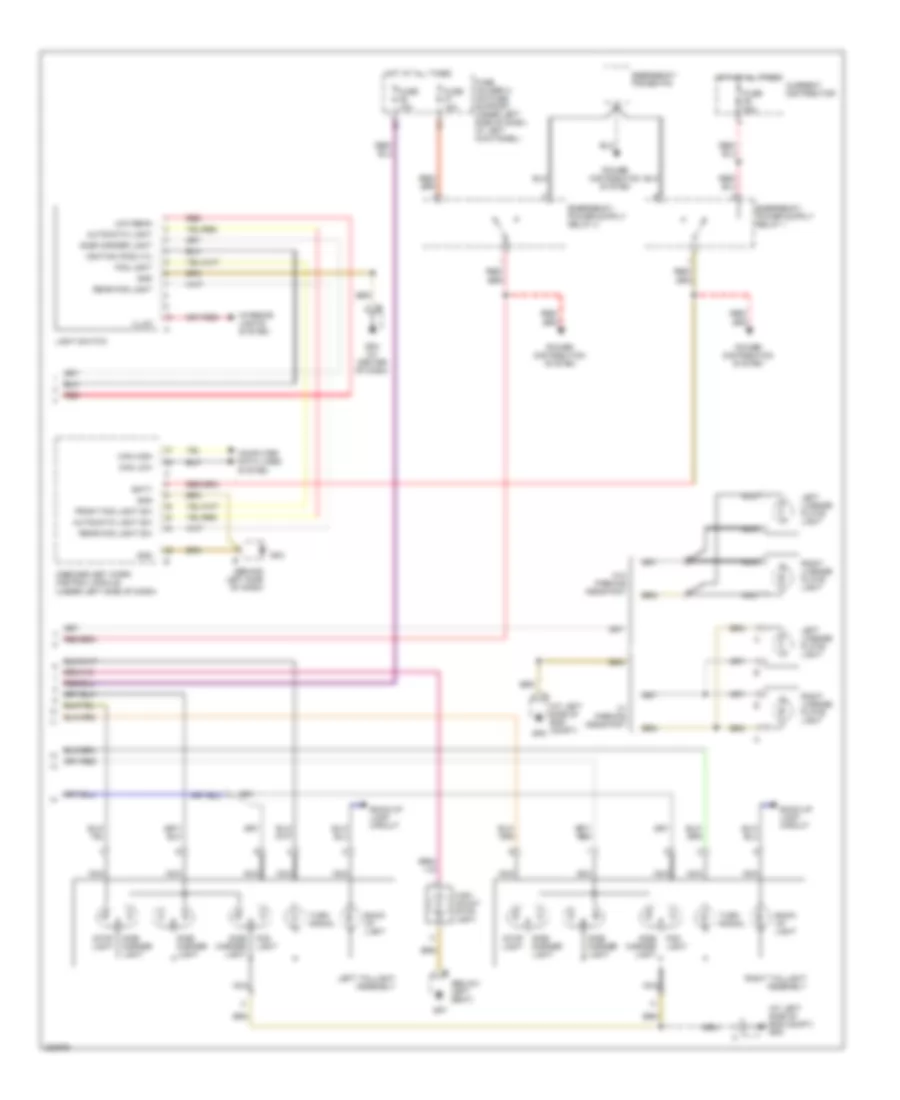 Exterior Lamps Wiring Diagram 2 of 2 for Porsche Boxster S 2005