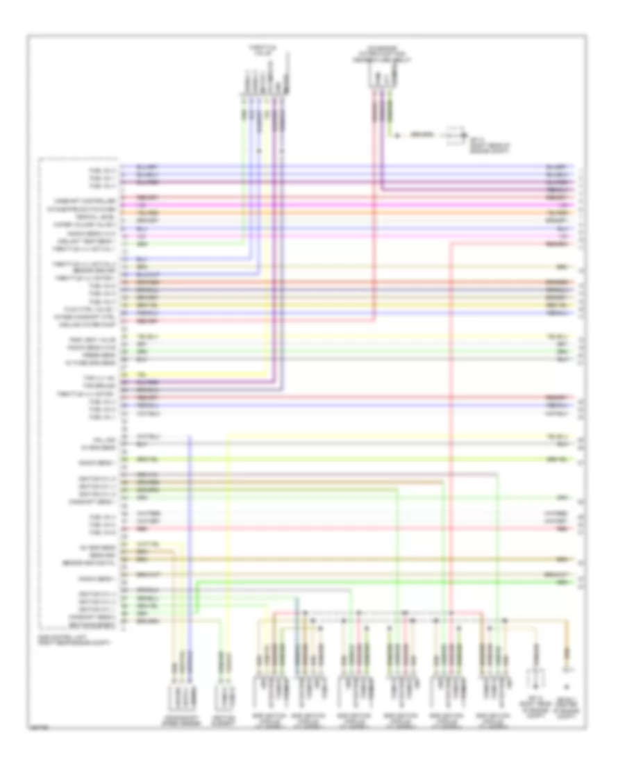 3.6L, Engine Performance Wiring Diagram (1 of 5) for Porsche Cayenne Turbo 2011