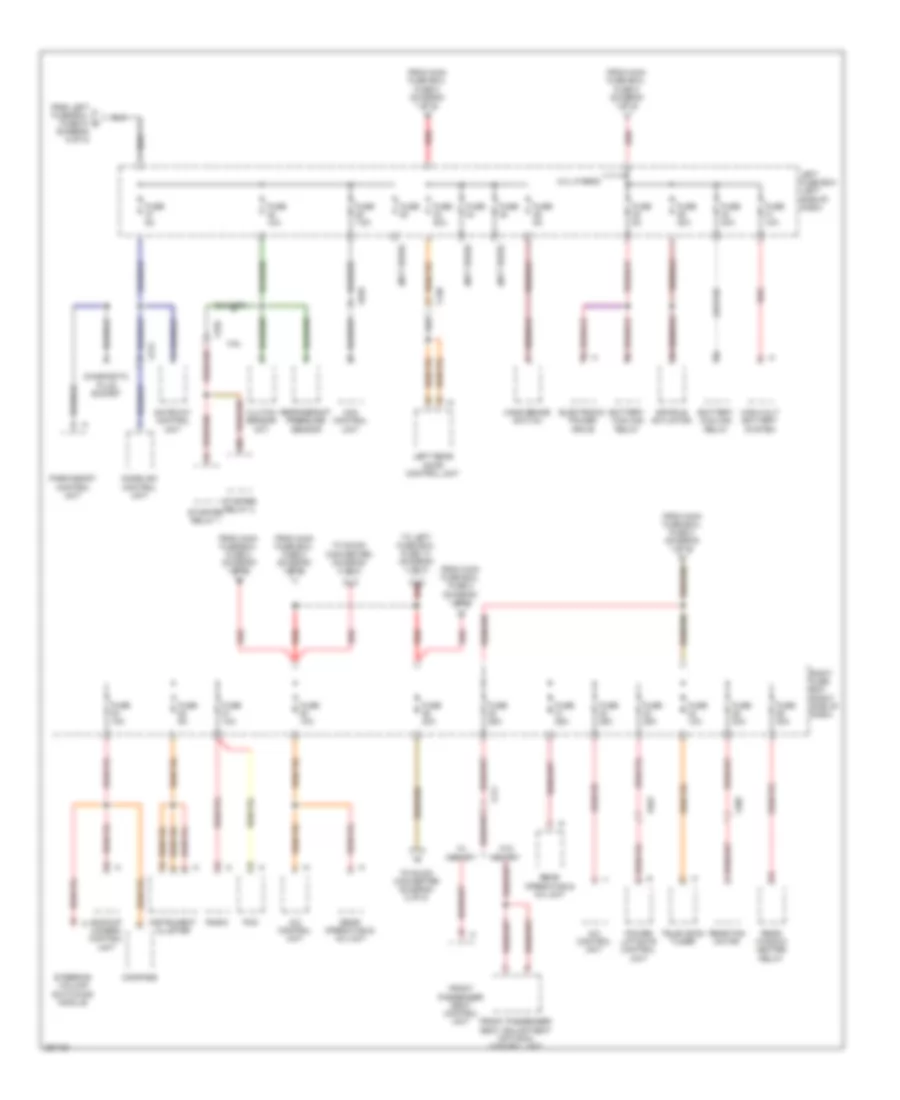 Power Distribution Wiring Diagram 7 of 8 for Porsche Cayenne Turbo 2011