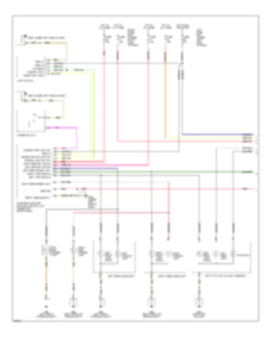 Exterior Lamps Wiring Diagram (1 of 2) for Porsche Cayenne S 2005