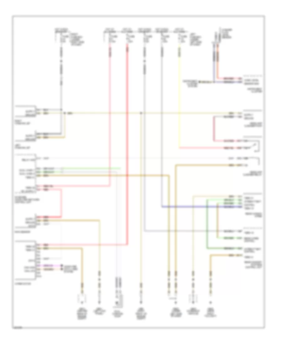 Электросхема стеклоочистителя, дворников и омывателя для Porsche Cayenne S 2005