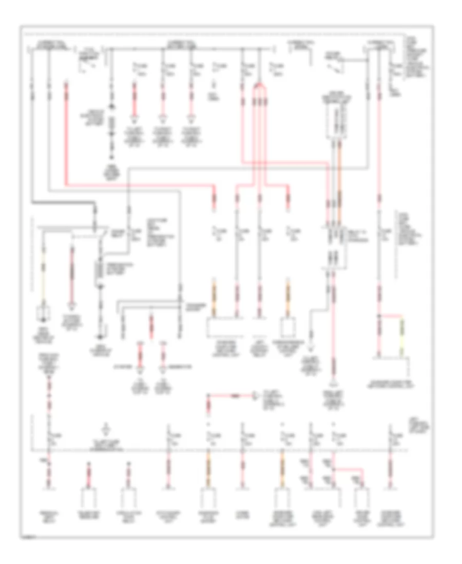 Power Distribution Wiring Diagram 1 of 10 for Porsche Cayenne Turbo 2005
