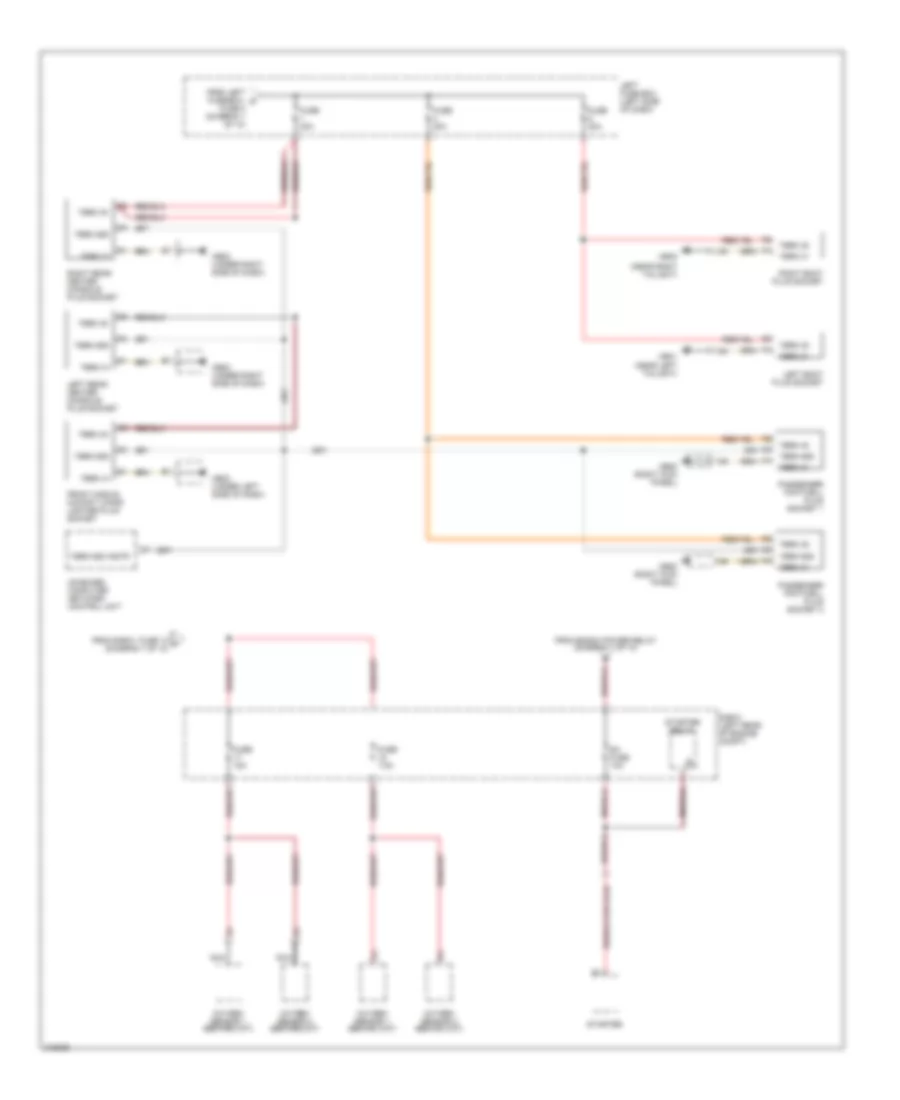 Power Distribution Wiring Diagram 8 of 10 for Porsche Cayenne Turbo 2005