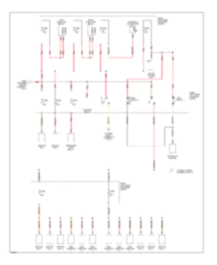 Power Distribution Wiring Diagram 9 of 10 for Porsche Cayenne Turbo 2005