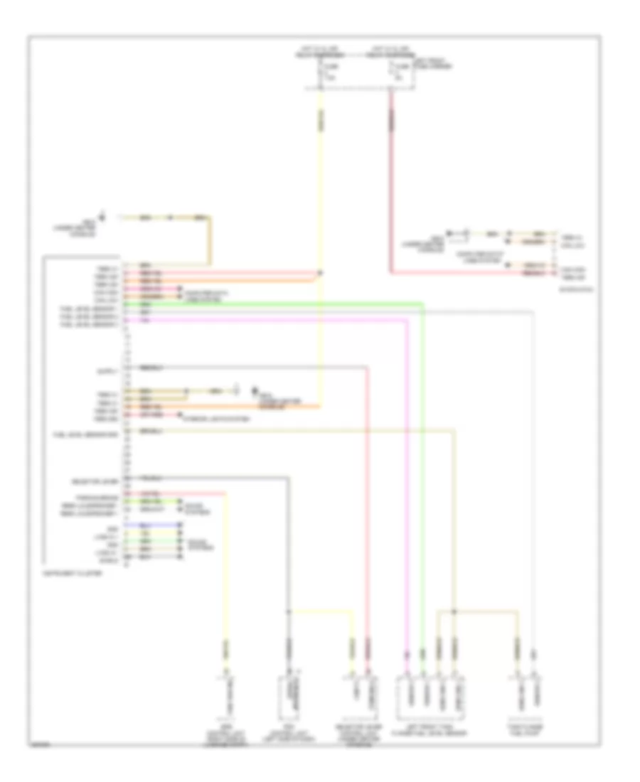Instrument Cluster Wiring Diagram for Porsche Panamera 2011