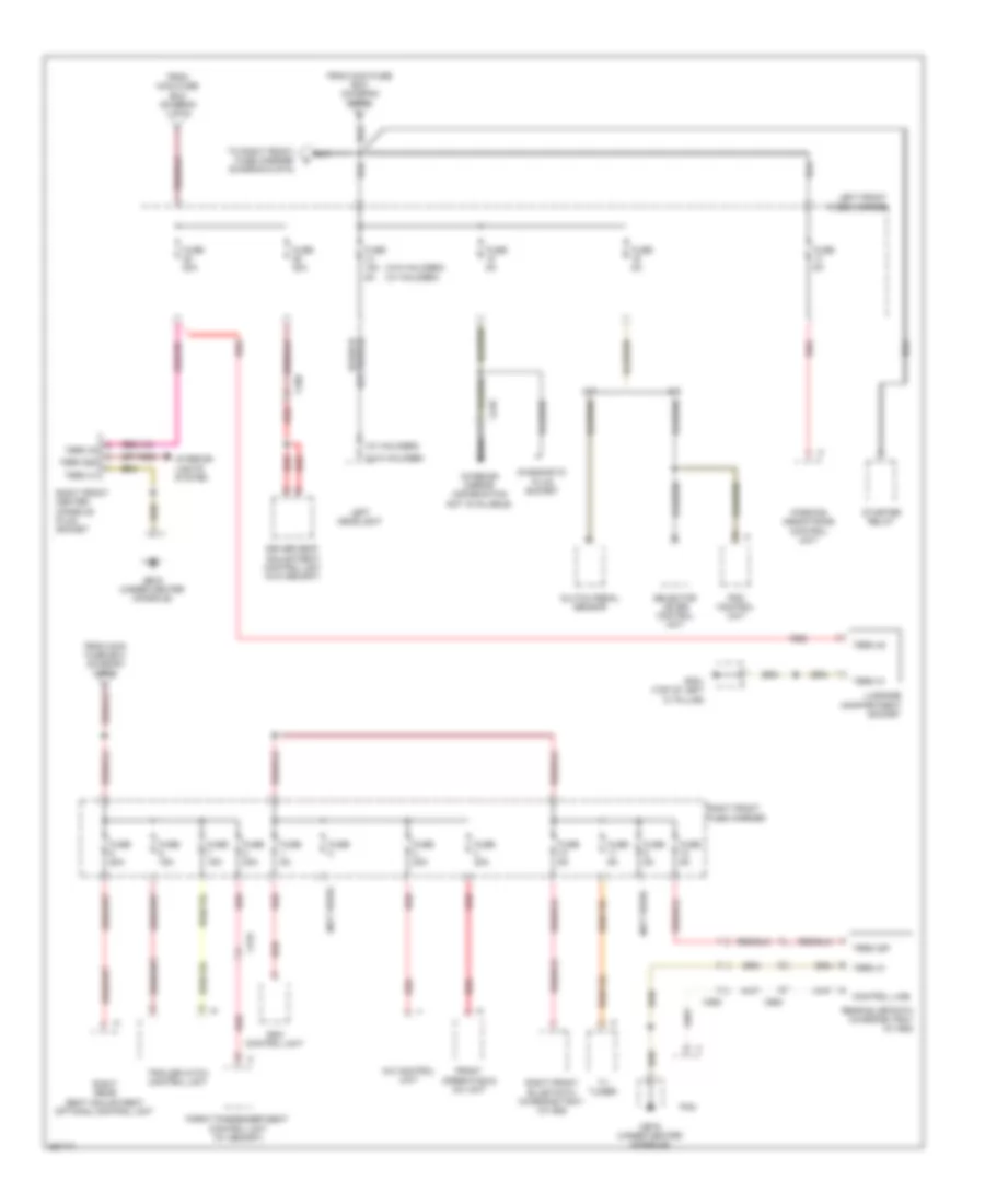 Power Distribution Wiring Diagram 4 of 6 for Porsche Panamera 2011