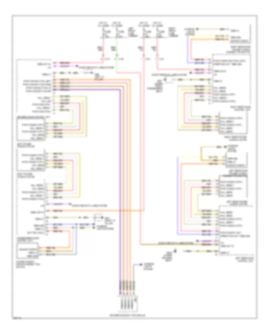 Power Windows Wiring Diagram for Porsche Panamera 4 2011