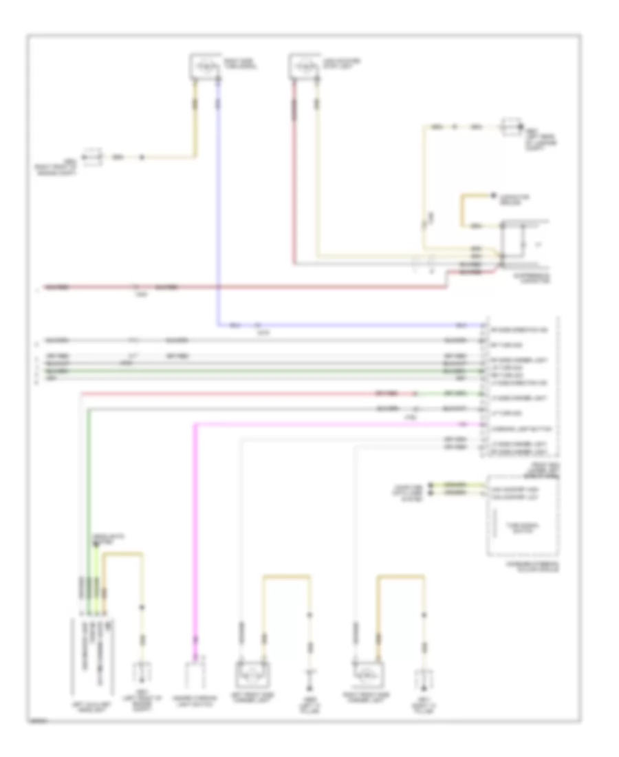 Exterior Lamps Wiring Diagram 2 of 2 for Porsche Panamera 4S 2011