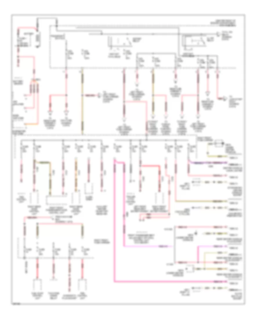 Power Distribution Wiring Diagram 1 of 6 for Porsche Panamera 4S 2011