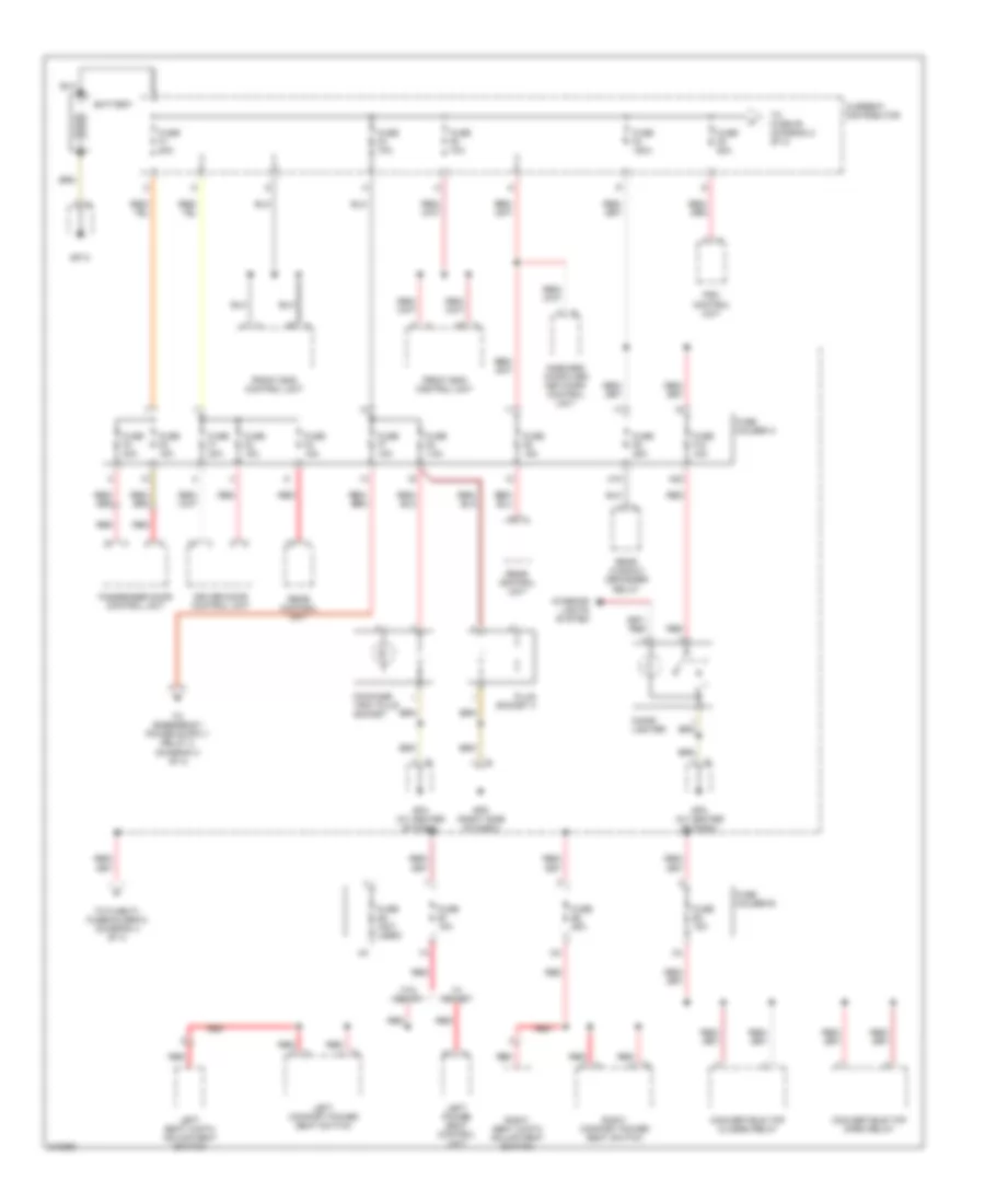Power Distribution Wiring Diagram 1 of 4 for Porsche Boxster 2006