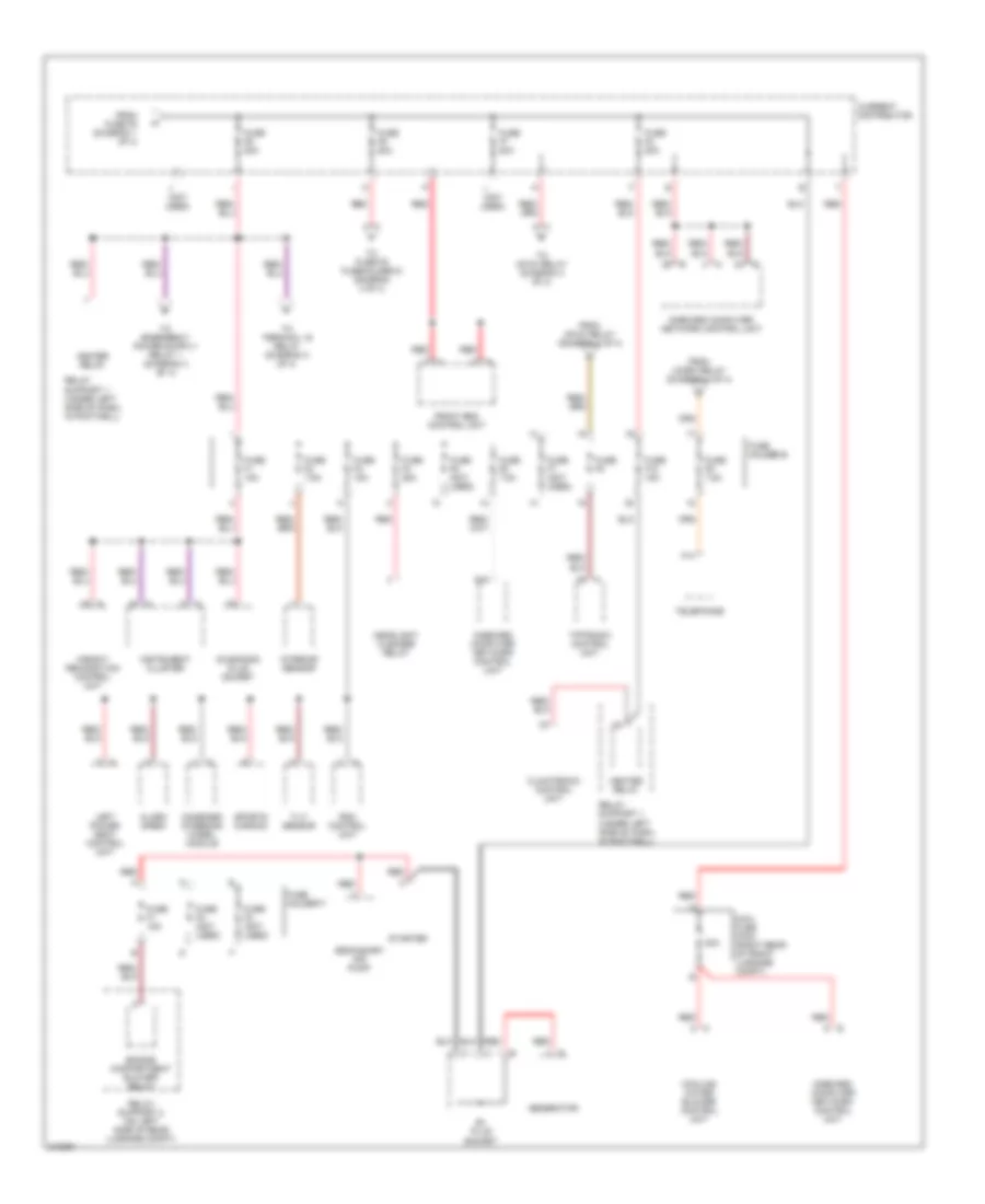 Power Distribution Wiring Diagram 2 of 4 for Porsche Boxster 2006