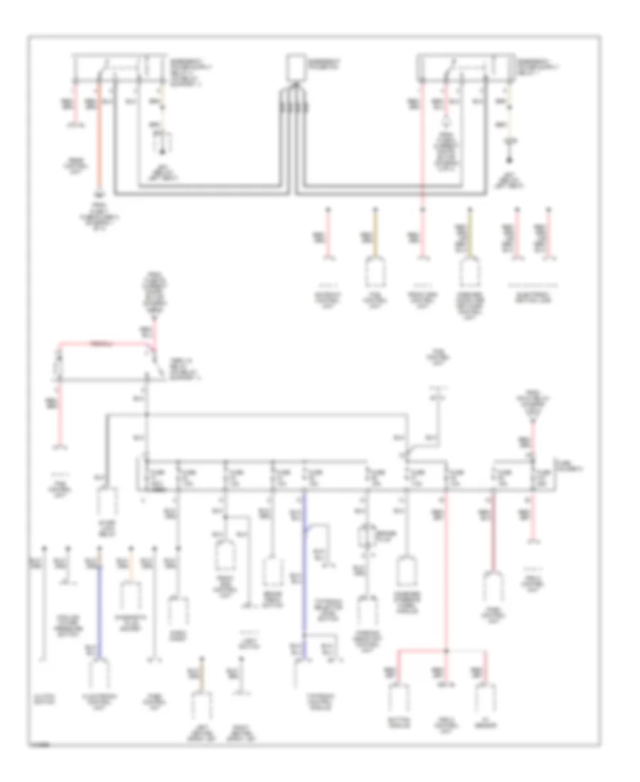 Power Distribution Wiring Diagram 3 of 4 for Porsche Boxster 2006