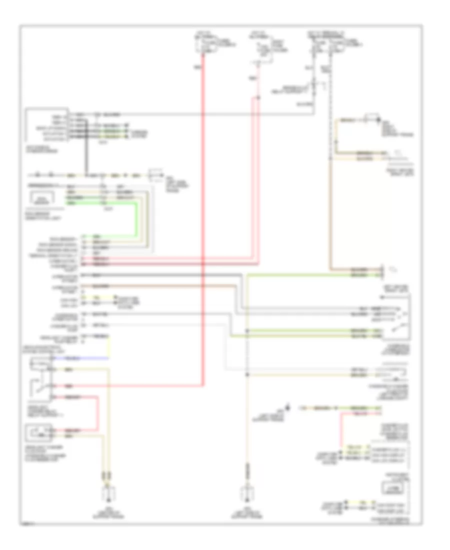 Front Wiper Washer Wiring Diagram Early Production with Rain Sensor for Porsche 911 Carrera 2012