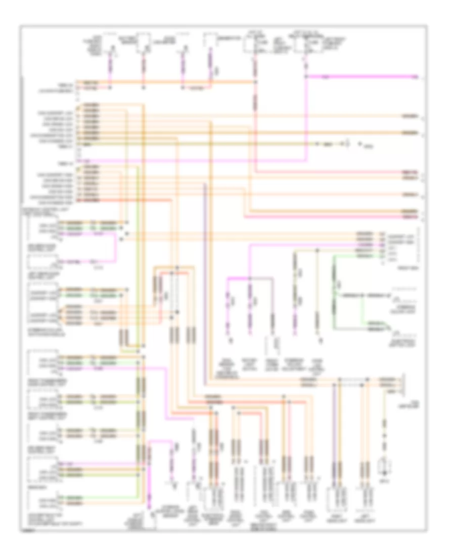 Computer Data Lines Wiring Diagram Late Production 1 of 2 for Porsche 911 Carrera 2012