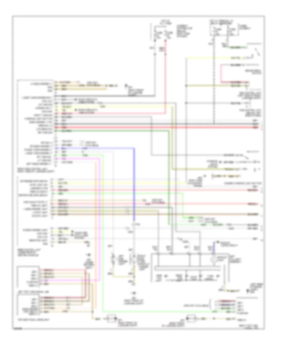 Exterior Lamps Wiring Diagram, Early Production (1 of 2) for Porsche 911 Carrera 2012