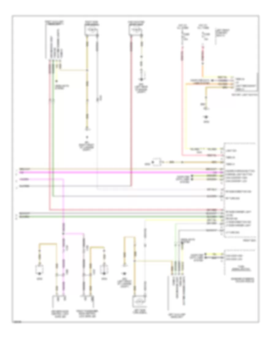 Exterior Lamps Wiring Diagram, Late Production (2 of 2) for Porsche 911 Carrera 2012