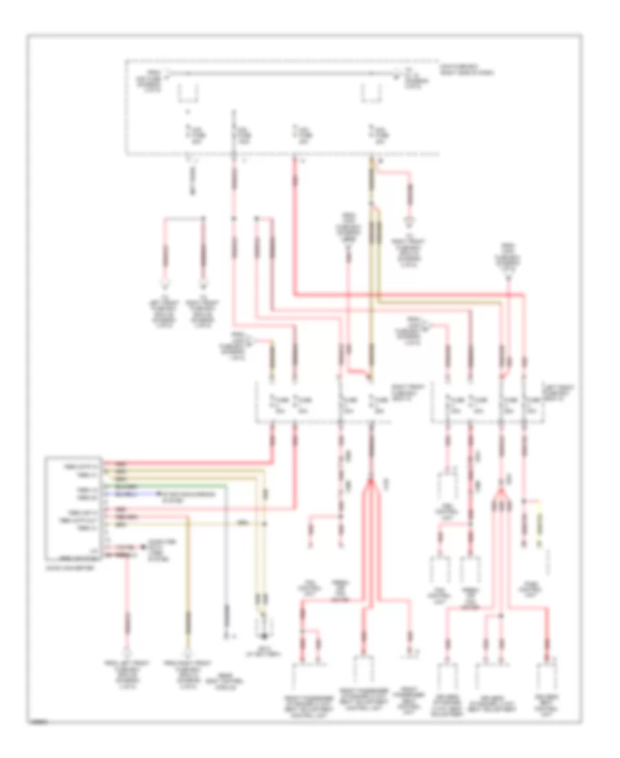 Power Distribution Wiring Diagram Late Production 2 of 5 for Porsche 911 Carrera 2012