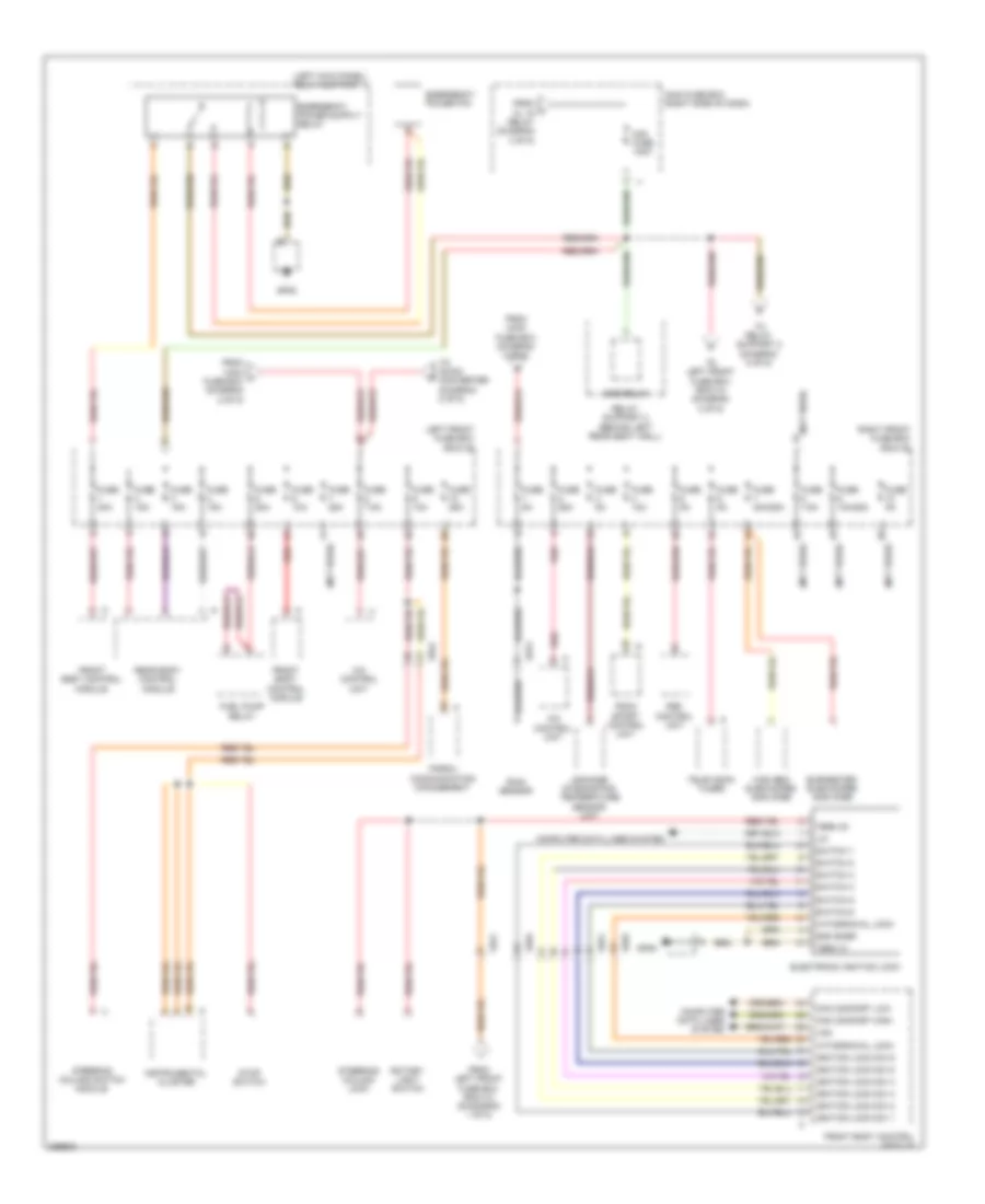 Power Distribution Wiring Diagram Late Production 4 of 5 for Porsche 911 Carrera 2012