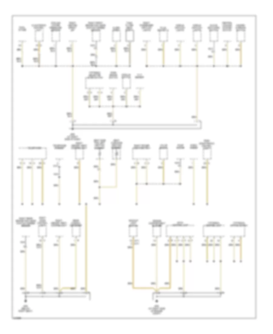 Ground Distribution Wiring Diagram 3 of 4 for Porsche Boxster S 2006