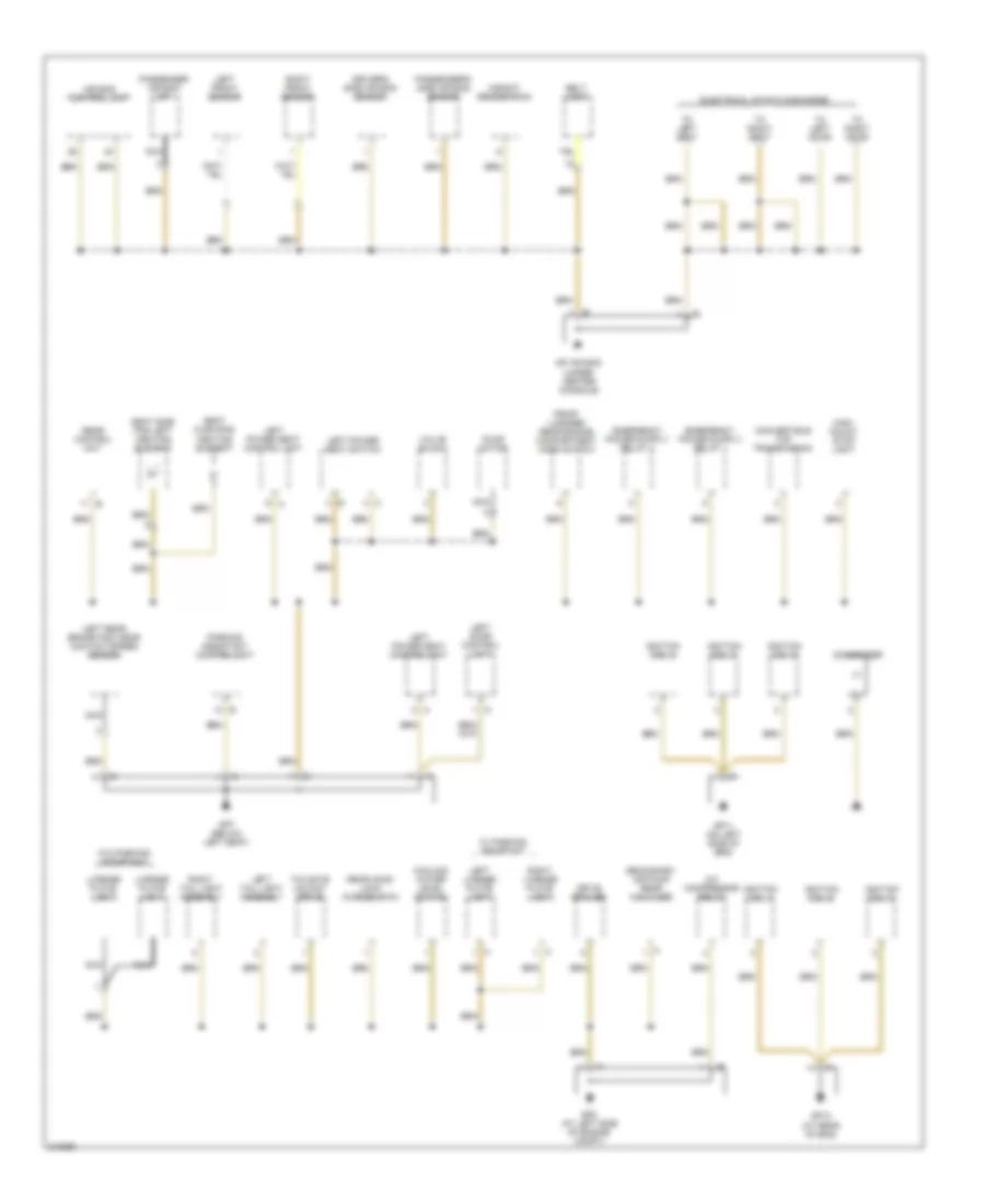 Ground Distribution Wiring Diagram (4 of 4) for Porsche Boxster S 2006