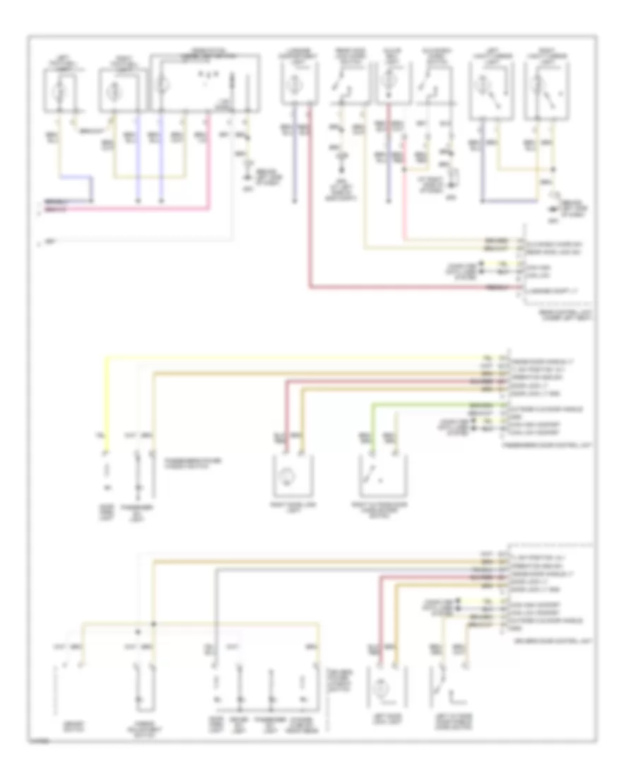 Interior Lights Wiring Diagram 2 of 2 for Porsche Boxster S 2006