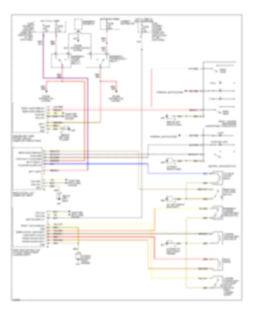 Power Door Locks Wiring Diagram 2 of 2 for Porsche Boxster S 2006