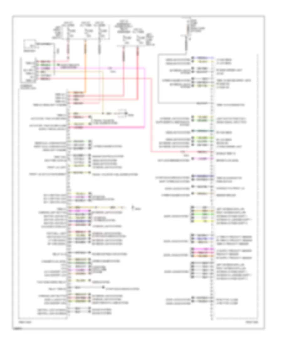 Front Controller Wiring Diagram, Late Production for Porsche 911 Carrera 4 2012