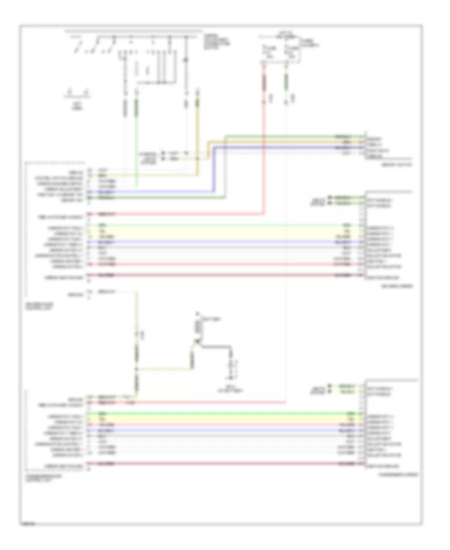 Memory Mirrors Wiring Diagram, Early Production for Porsche 911 Carrera 4 2012
