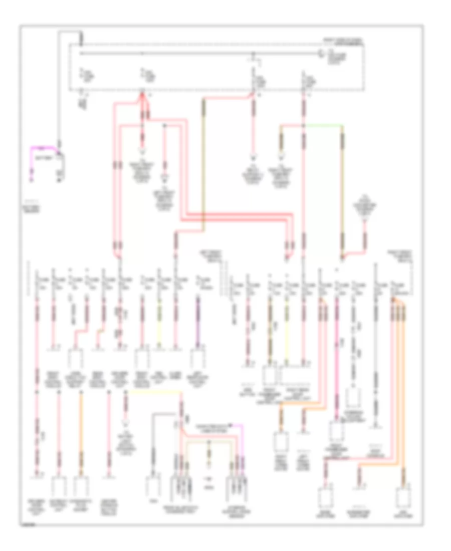 Power Distribution Wiring Diagram Late Production 1 of 5 for Porsche 911 Carrera 4 2012