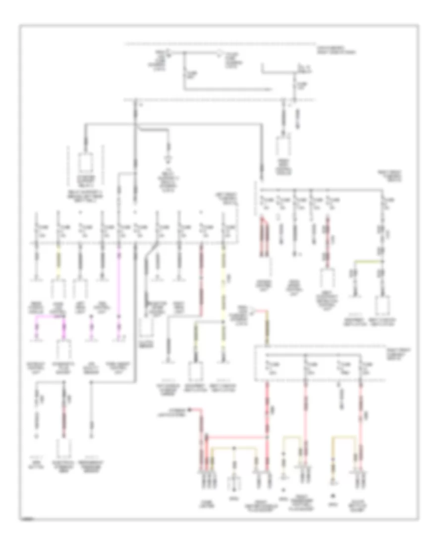 Power Distribution Wiring Diagram Late Production 3 of 5 for Porsche 911 Carrera 4 2012