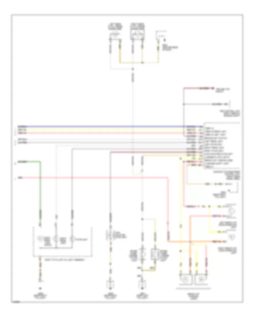 Exterior Lamps Wiring Diagram (2 of 2) for Porsche Cayenne 2006