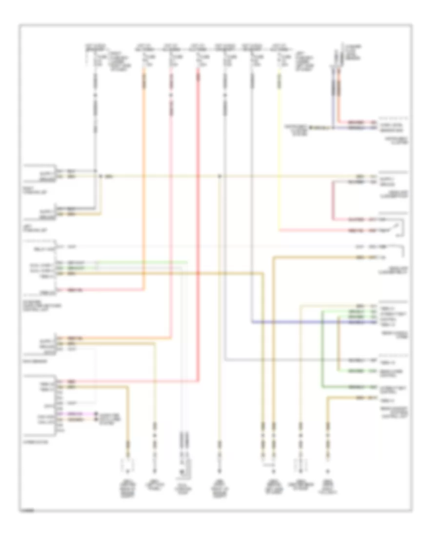 Электросхема стеклоочистителя, дворников и омывателя для Porsche Cayenne S 2006