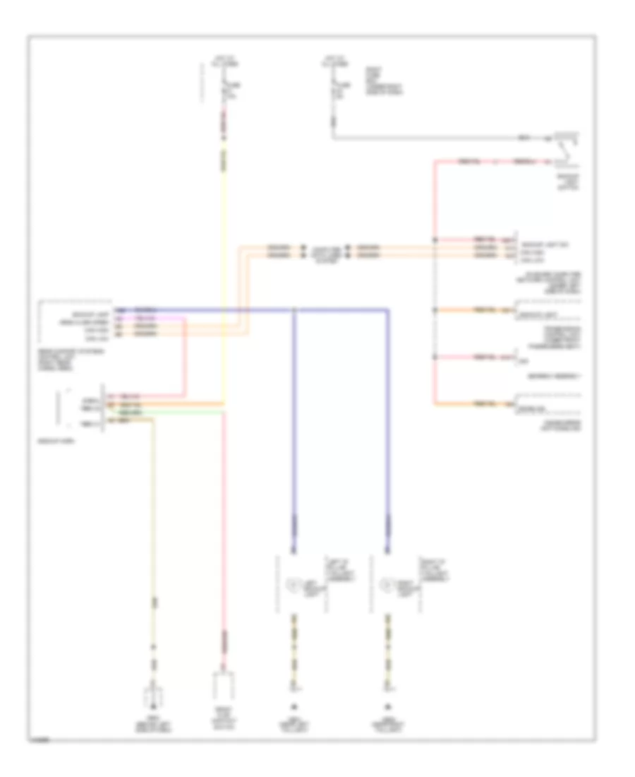 Back up Lamps Wiring Diagram for Porsche Cayenne Turbo 2006