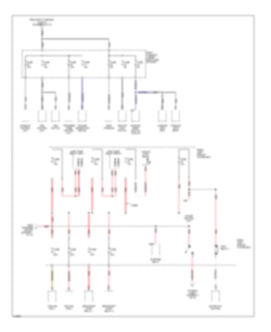 Power Distribution Wiring Diagram (6 of 10) for Porsche Cayenne Turbo 2006