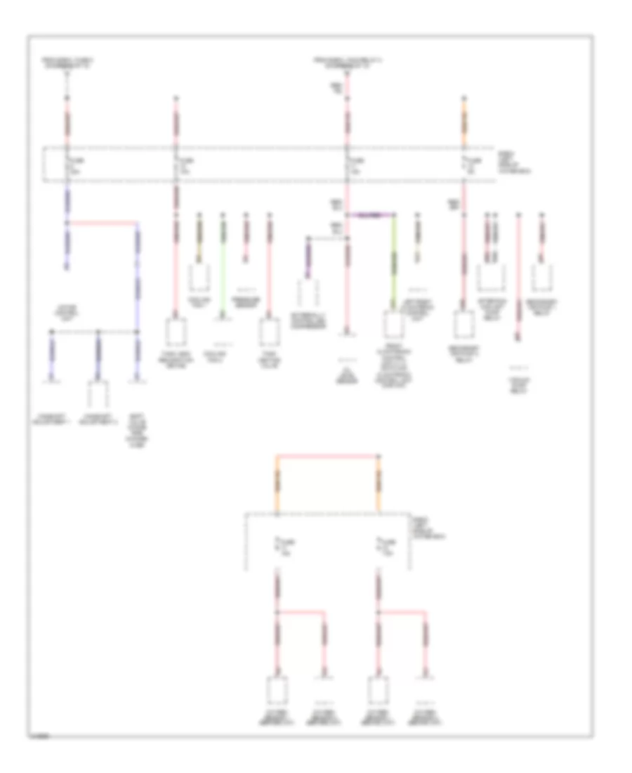 Power Distribution Wiring Diagram (10 of 10) for Porsche Cayenne Turbo 2006