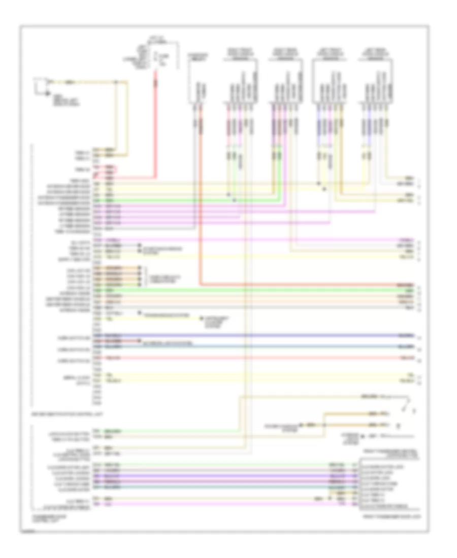 Power Door Locks Wiring Diagram 1 of 3 for Porsche Cayenne Turbo 2006