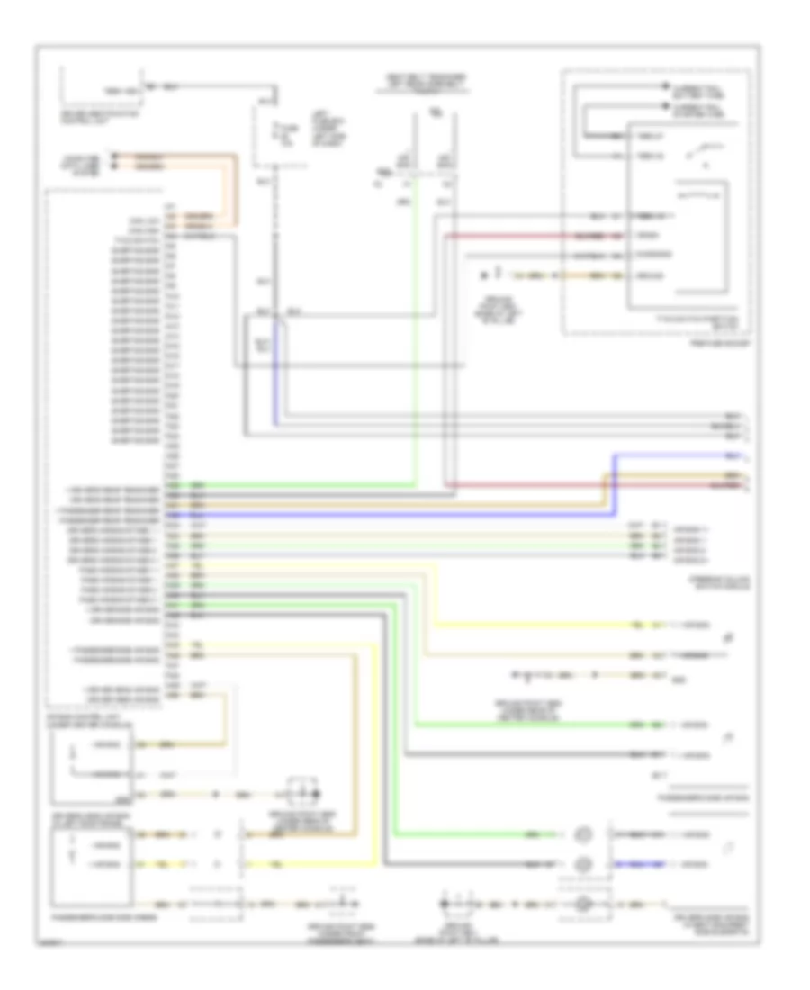 Supplemental Restraints Wiring Diagram 1 of 3 for Porsche Cayenne Turbo 2006